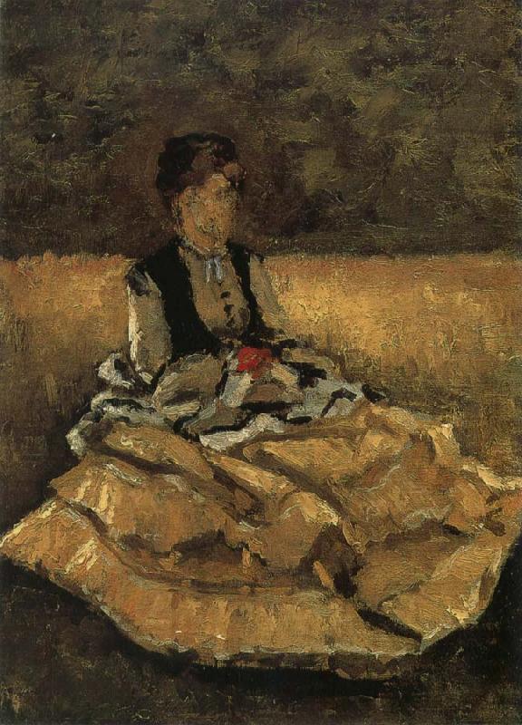 Gustave Caillebotte The fem sit on the lawn oil painting image